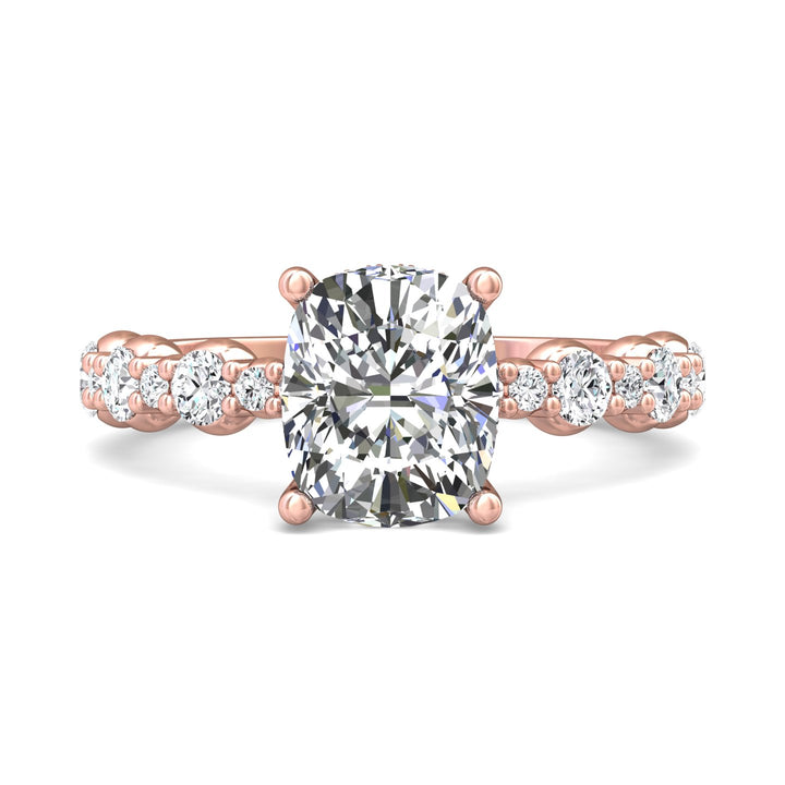 18K Gold Pink Encore Engagement Ring from the Encore collection - DERSP14SR_18KP_Cu_9X7.5_Prm_H-I_SI1