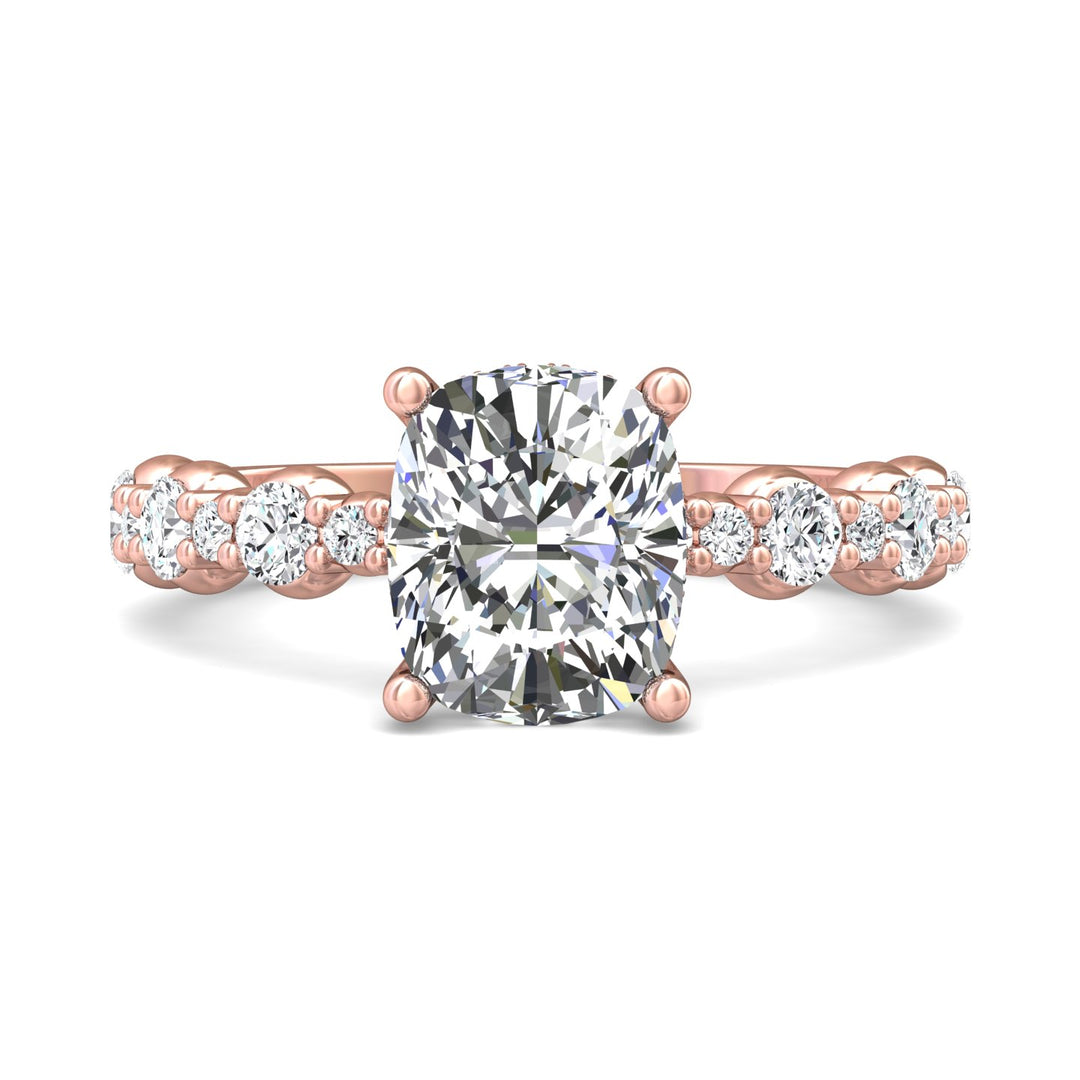 18K Gold Pink Encore Engagement Ring from the Encore collection - DERSP14SR_18KP_Cu_9X7.5_Prm_H-I_SI1