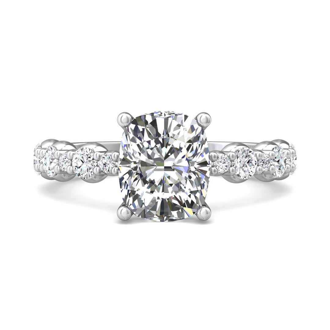 Platinum White Encore Engagement Ring from the Encore collection - DERSP14SR_PlatW_Cu_9X7.5_Prm_H-I_SI1