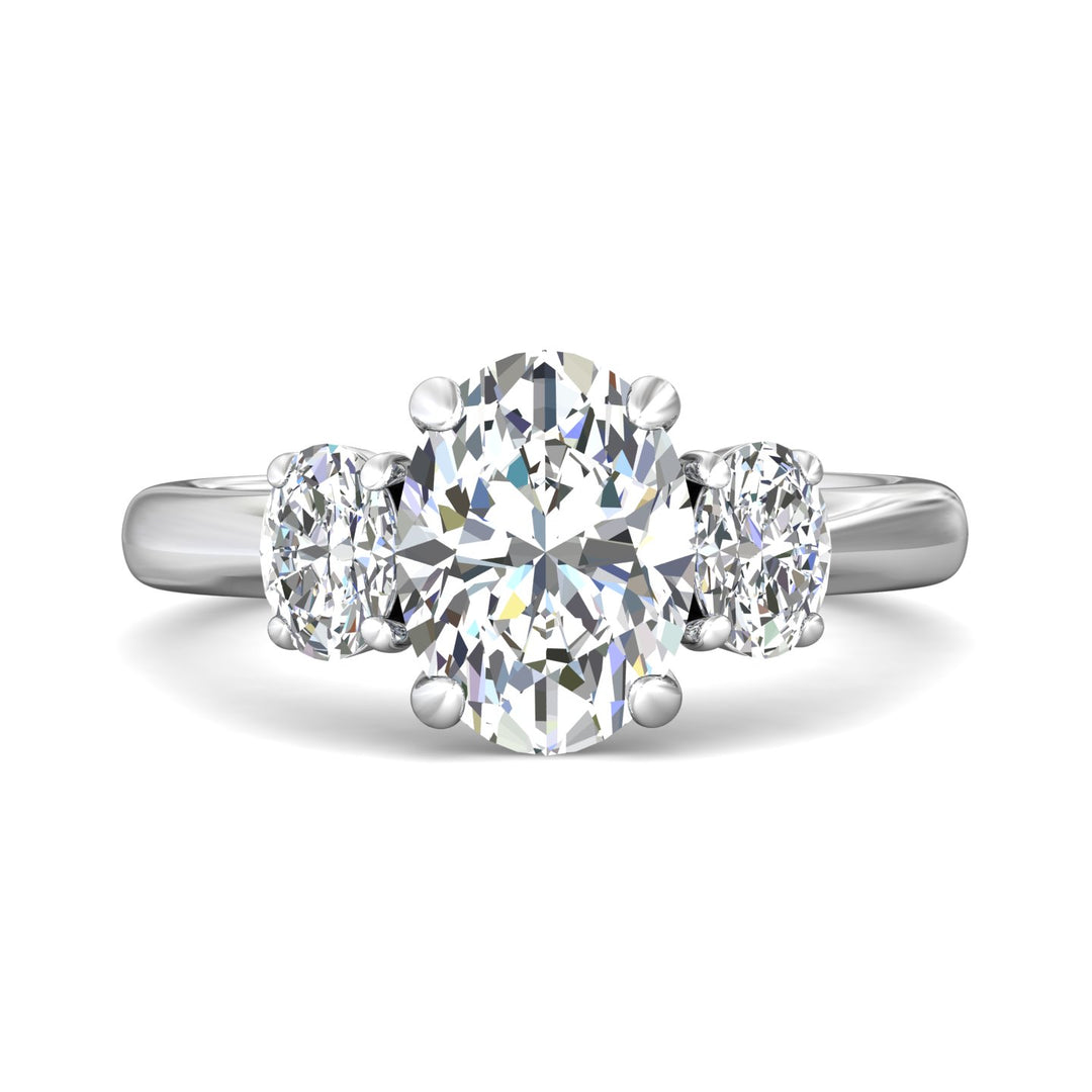 Platinum White Three Stone Engagement Ring from the Three Stone collection - DERT01MOV_PlatW_Ov_9.7X7.2_Prm_H-I_SI1