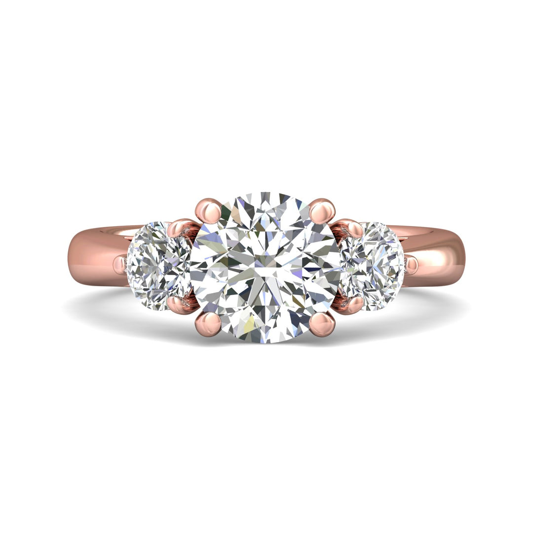 Three Stone Engagement Ring from the Three Stone collection