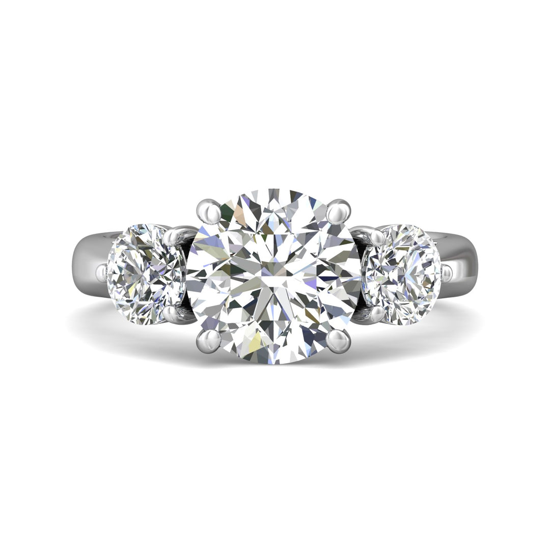 Three Stone Engagement Ring from the Three Stone collection