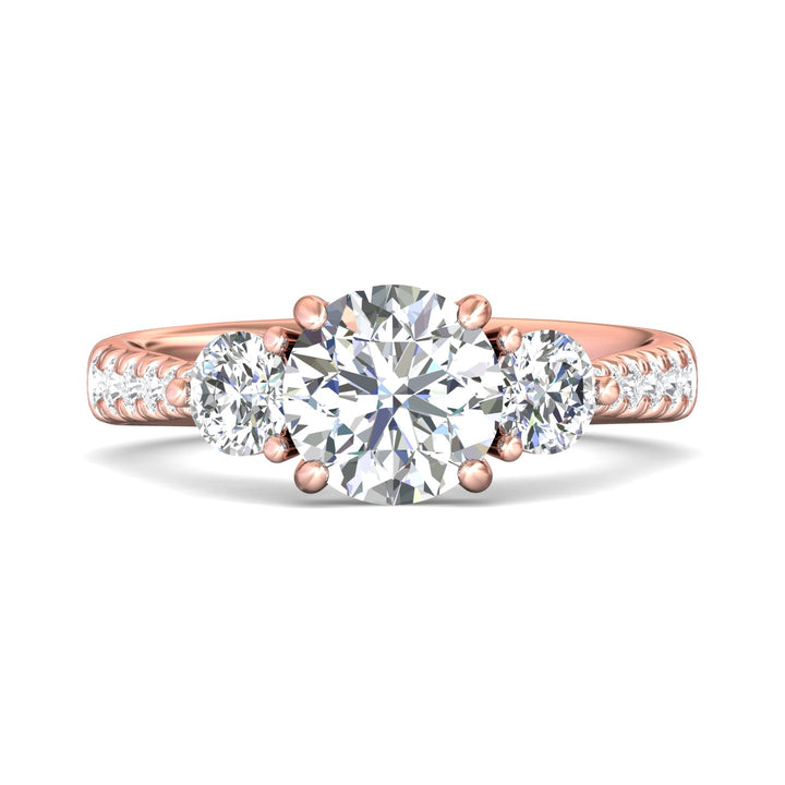 Three Stone Engagement Ring from the Three Stone collection