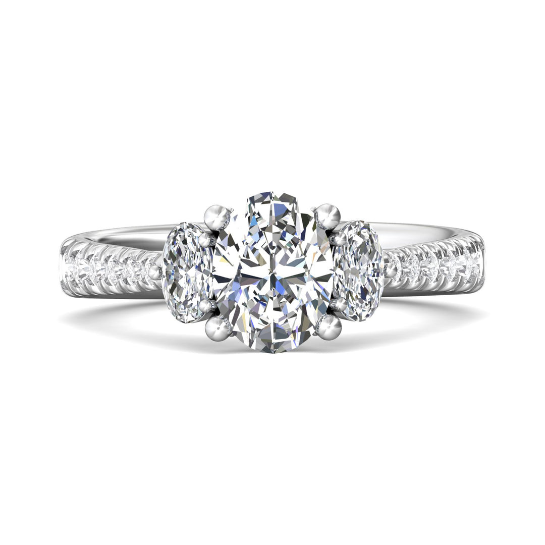 Three Stone Engagement Ring from the Three Stone collection
