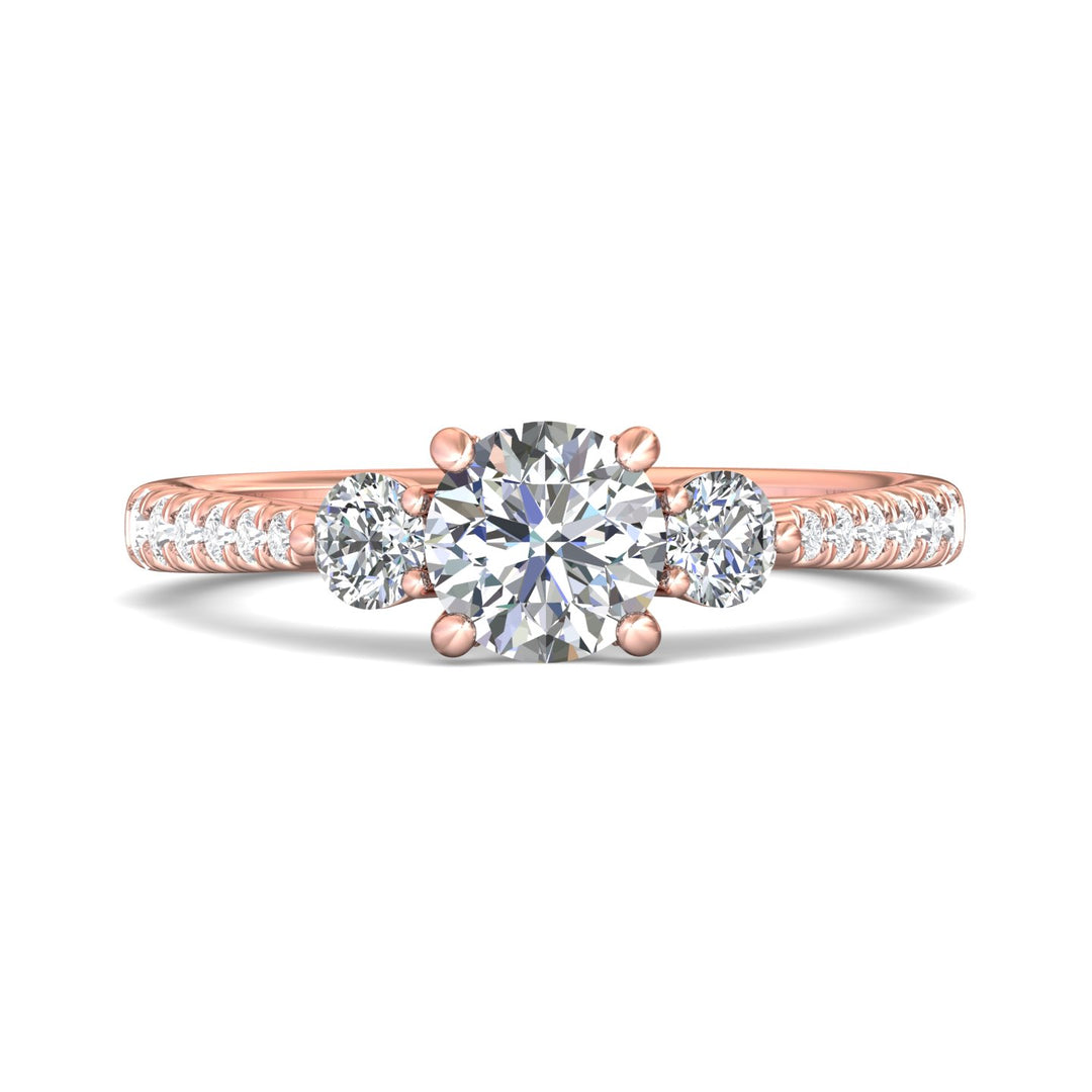 Three Stone Engagement Ring from the Three Stone collection