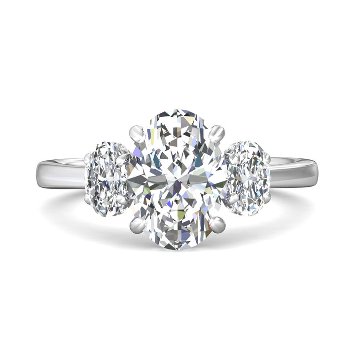 Platinum White Three Stone Engagement Ring from the Three Stone collection - DERT14MOV_PlatW_Ov_10.5X7.5_Prm_H-I_SI1