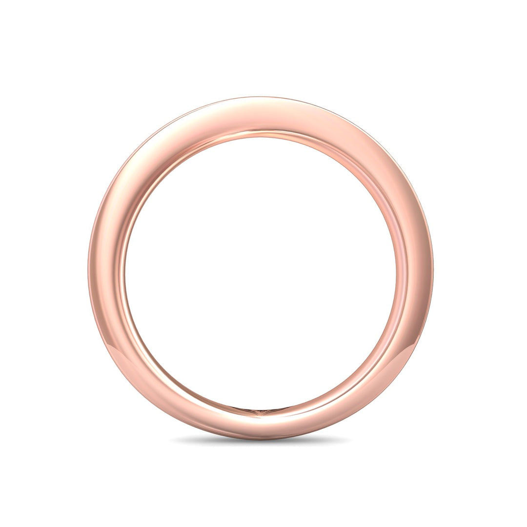 14K Gold Pink Channel/Shared Prong Wedding Band from the Channel/Shared Prong collection - DWBC1-.15_14KP