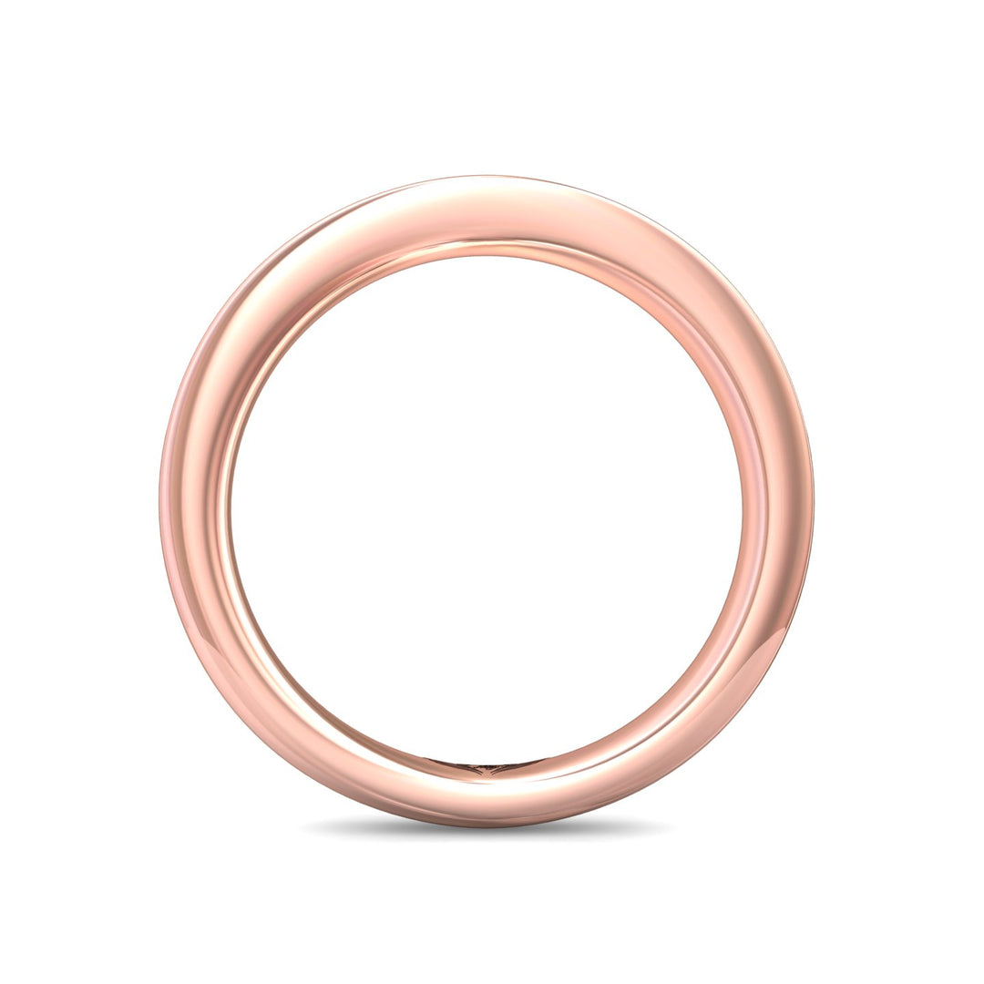 18K Gold Pink Channel/Shared Prong Wedding Band from the Channel/Shared Prong collection - DWBC1-.35_18KP