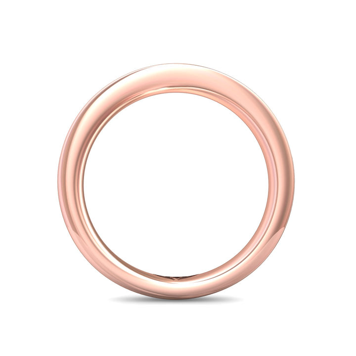 18K Gold Pink Channel/Shared Prong Wedding Band from the Channel/Shared Prong collection - DWBC1-.35_18KP