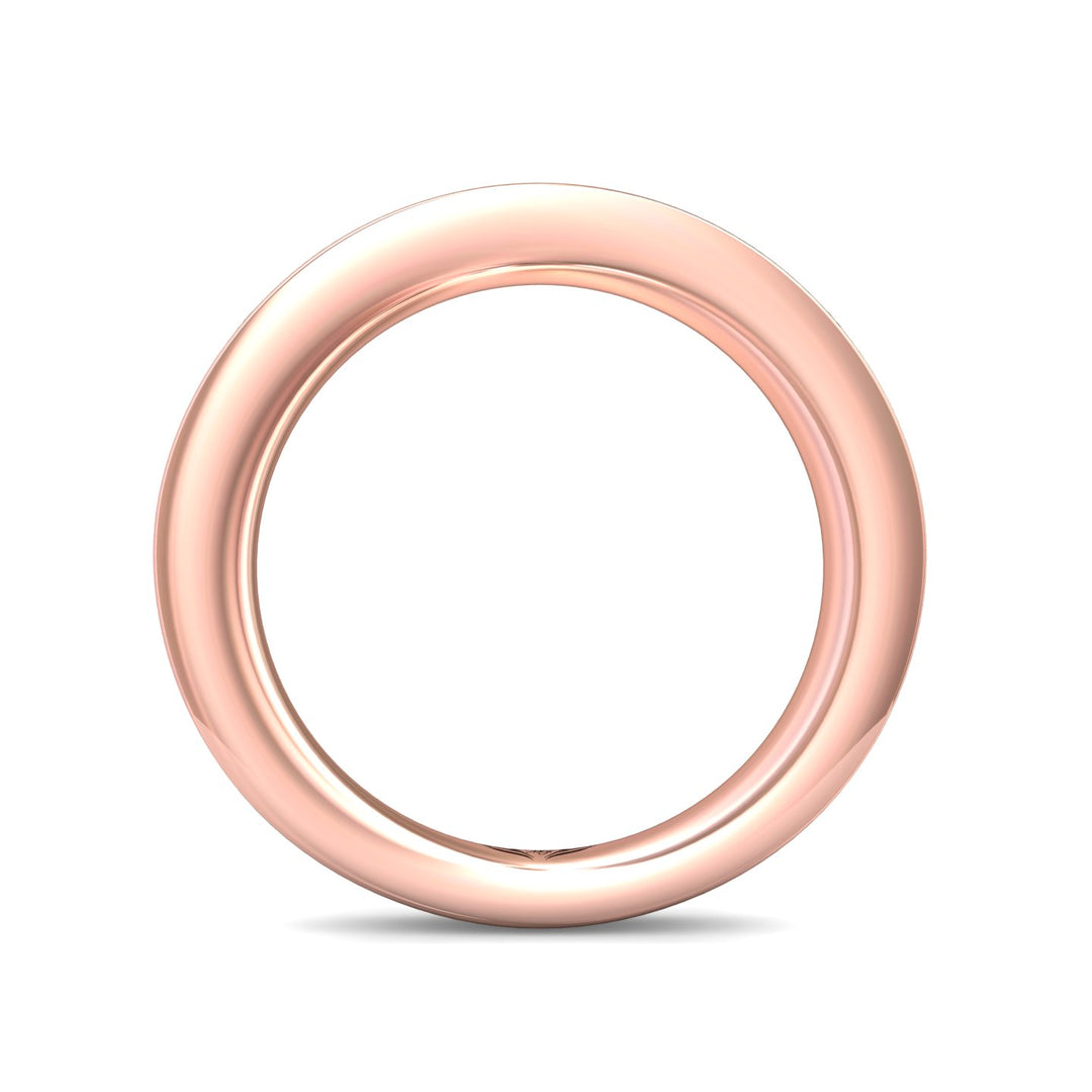 18K Gold Pink Channel/Shared Prong Wedding Band from the Channel/Shared Prong collection - DWBC1-1.00_18KP