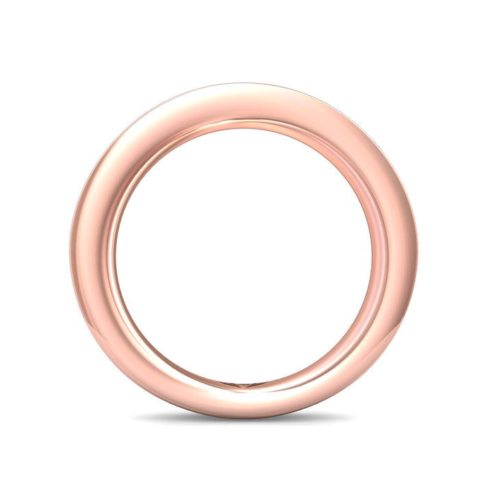 18K Gold Pink Channel/Shared Prong Wedding Band from the Channel/Shared Prong collection - DWBC1-1.00_18KP