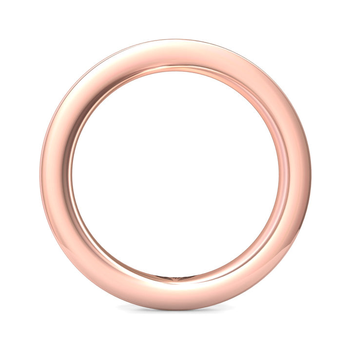 18K Gold Pink Channel/Shared Prong Wedding Band from the Channel/Shared Prong collection - DWBFC1-.75_18KP