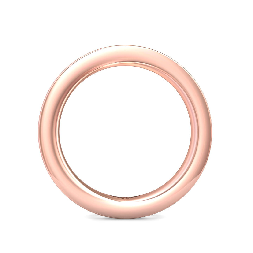 14K Gold Pink Channel/Shared Prong Wedding Band from the Channel/Shared Prong collection - DWBFC1-1.00_14KP