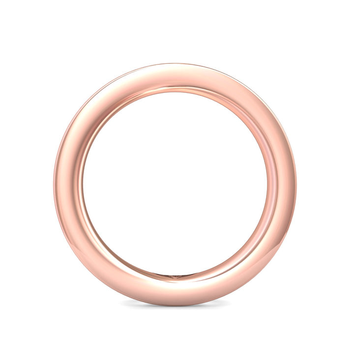 14K Gold Pink Channel/Shared Prong Wedding Band from the Channel/Shared Prong collection - DWBFC1-1.00_14KP