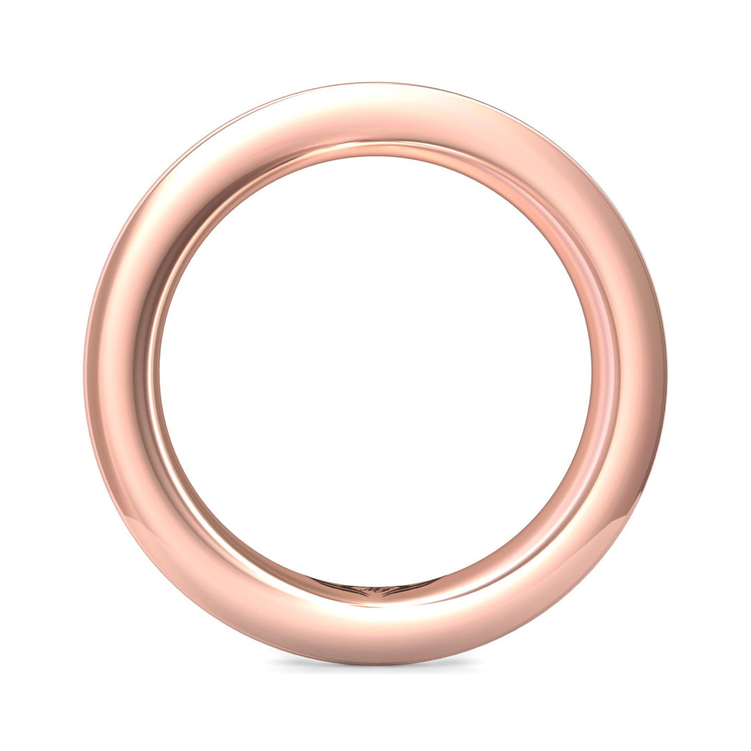 14K Gold Pink Channel/Shared Prong Wedding Band from the Channel/Shared Prong collection - DWBFC1-1.75_14KP