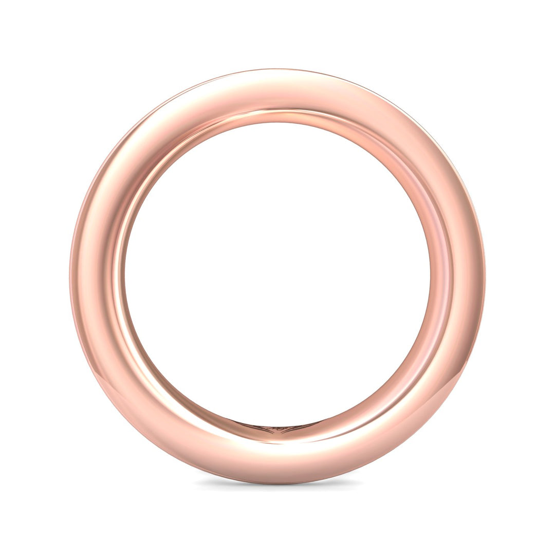 14K Gold Pink Channel/Shared Prong Wedding Band from the Channel/Shared Prong collection - DWBFC1-2.50_14KP