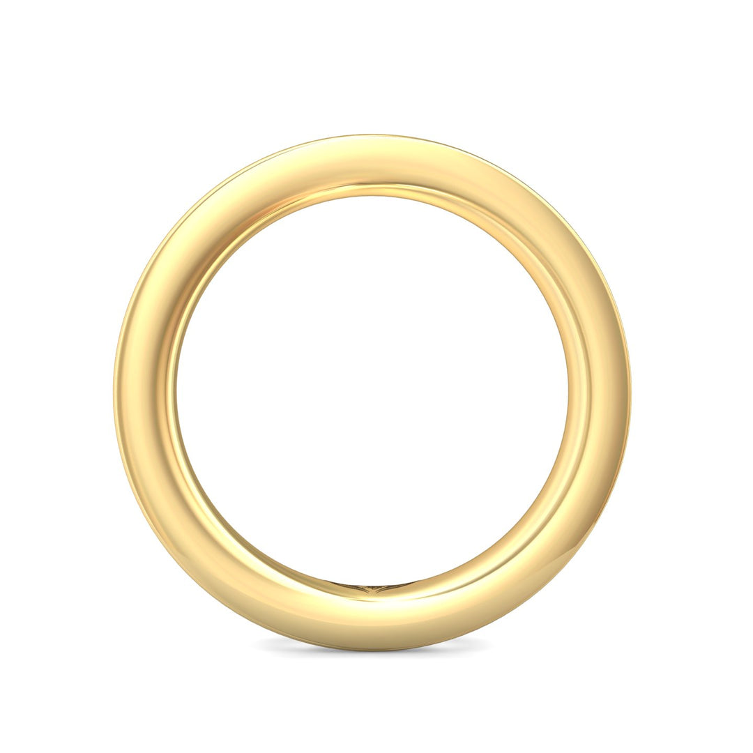 18K Gold Yellow Channel/Shared Prong Wedding Band from the Channel/Shared Prong collection - DWBFC1-1.00_18KY