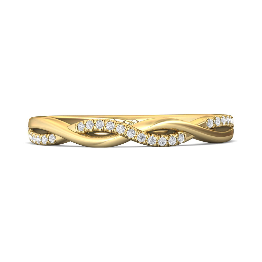 14K Gold Yellow Classic Diamond Bands Wedding Band from the Micropave collection - DWBM39XS_14KY_Prm_H-I_SI1