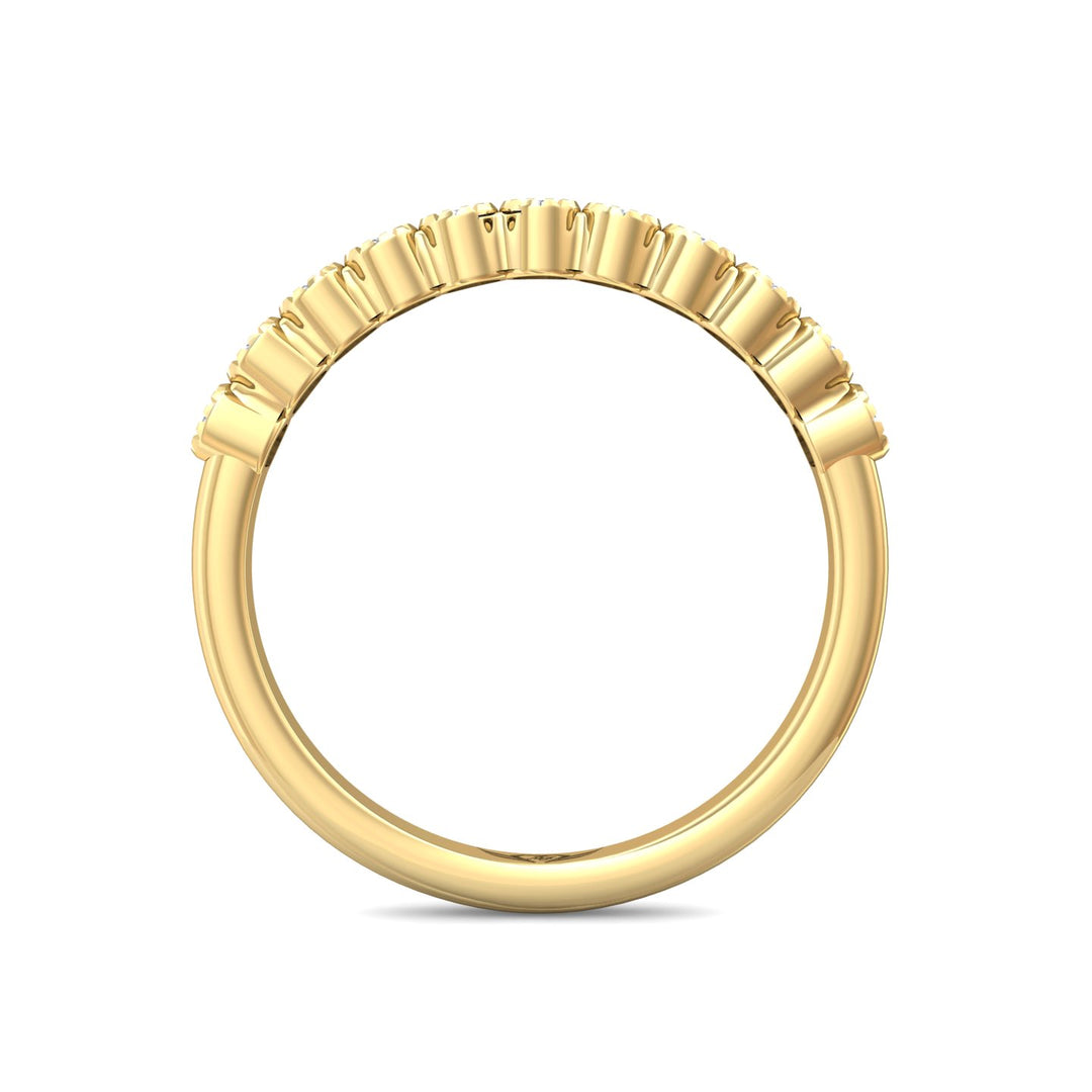14K Gold Yellow Channel/Shared Prong Wedding Band from the Channel/Shared Prong collection - DWBM48XS_14KY