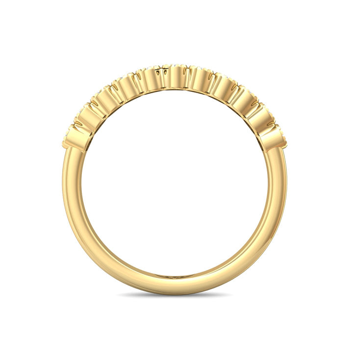 14K Gold Yellow Channel/Shared Prong Wedding Band from the Channel/Shared Prong collection - DWBM48XS_14KY