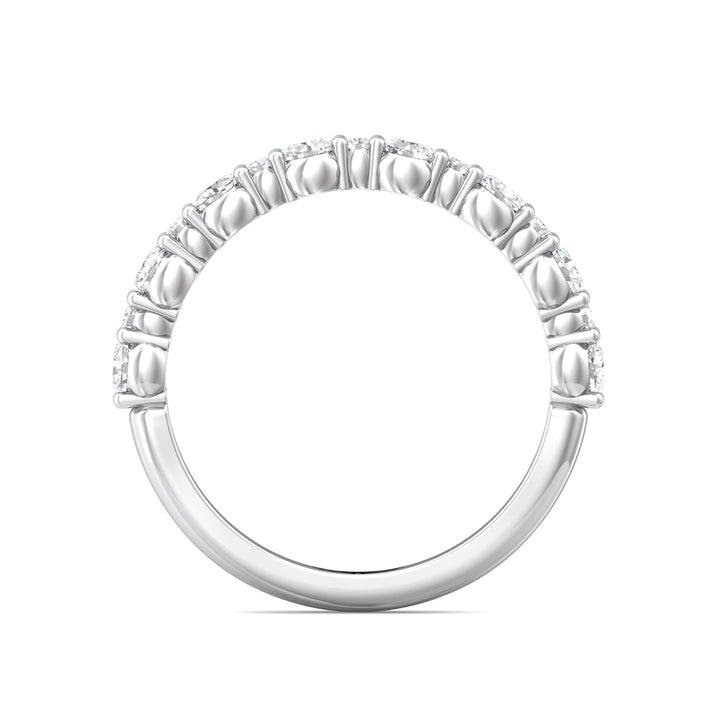 Channel/Shared Prong Wedding Band from the Channel/Shared Prong collection