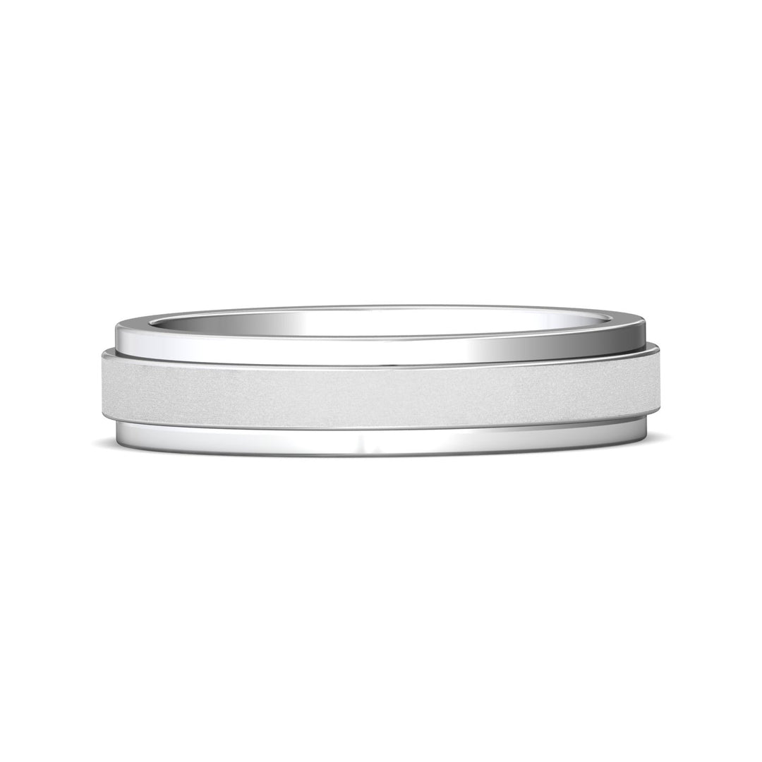 14K Gold White Mens Classic Mens Band from the Mens Classic collection - H110SF_14KW_Std_NA_NA