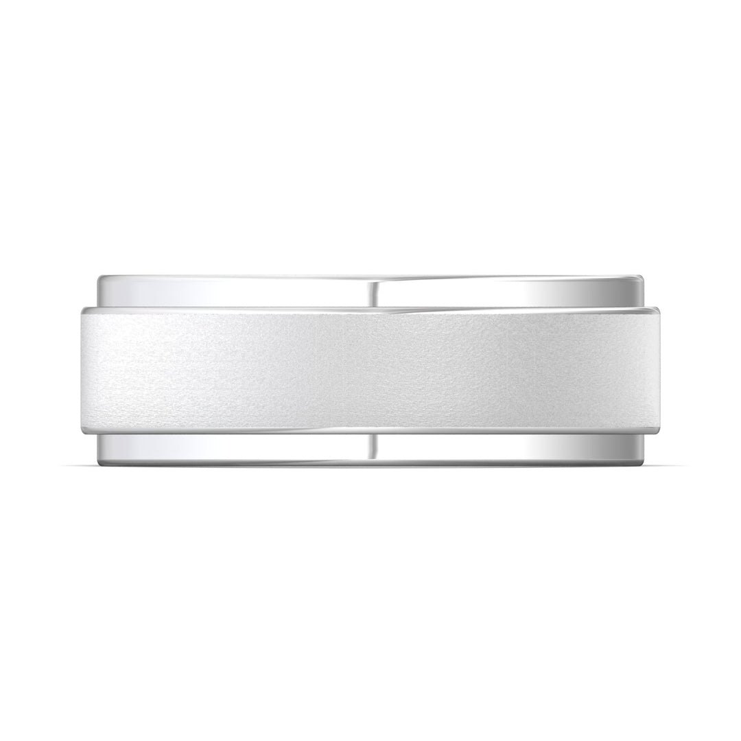 14K Gold White Mens Classic Mens Band from the Mens Classic collection - H111SF_14KW_Std_NA_NA