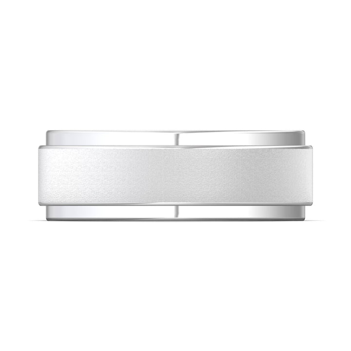 14K Gold White Mens Classic Mens Band from the Mens Classic collection - H111SF_14KW_Std_NA_NA