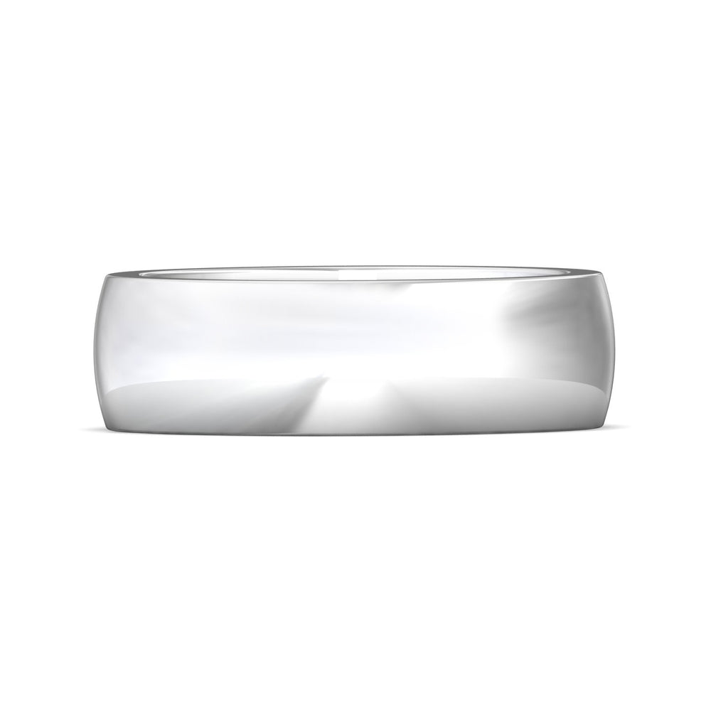 14K Gold White Mens Classic Mens Band from the Mens Classic collection - H124PH-7_14KW_Std_NA_NA