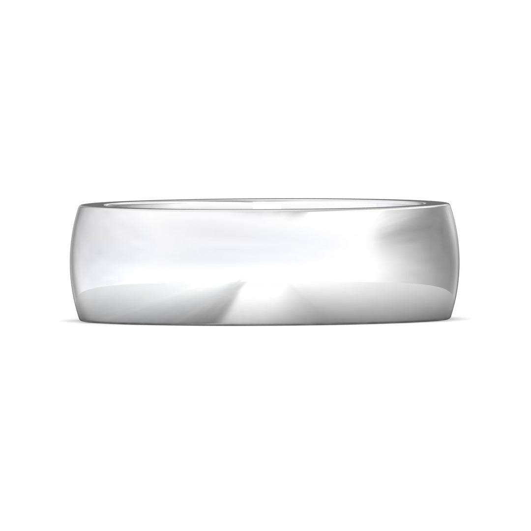 14K Gold White Mens Classic Mens Band from the Mens Classic collection - H124PH-7_14KW_Std_NA_NA