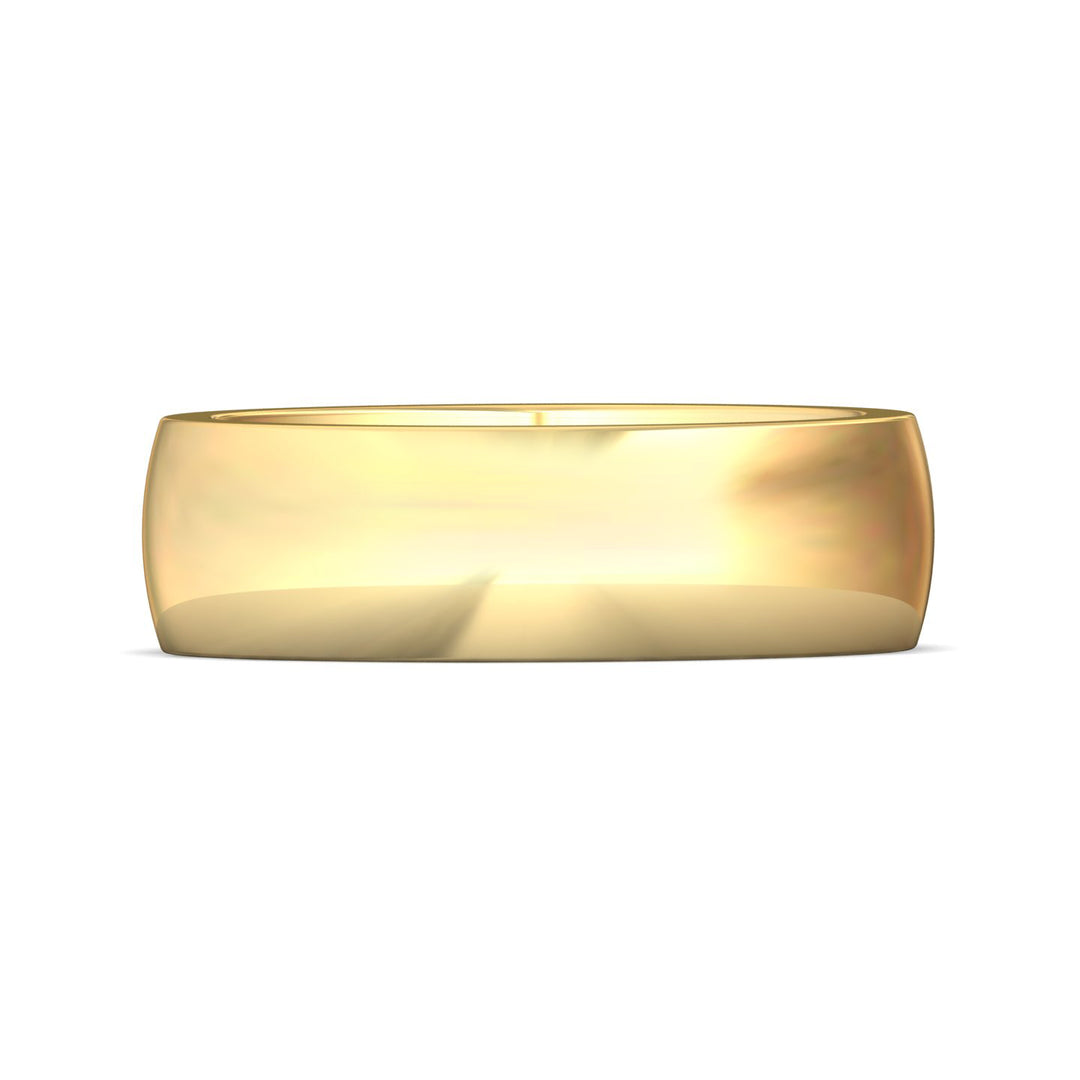 14K Gold Yellow Mens Classic Mens Band from the Mens Classic collection - H124PH-7_14KY_Std_NA_NA
