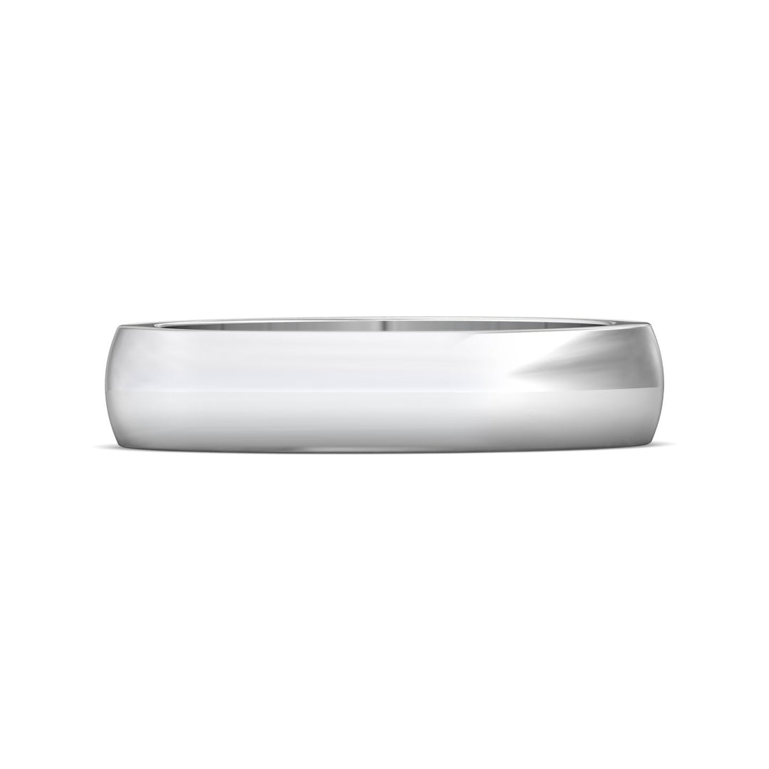 14K Gold White Mens Classic Mens Band from the Mens Classic collection - H124PH_14KW_Std_NA_NA