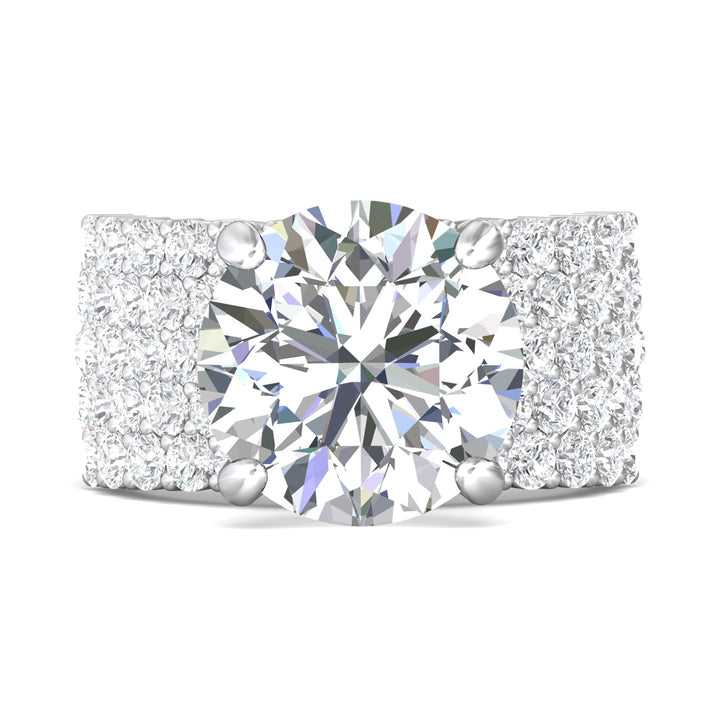 Platinum White Encore Engagement Ring from the Encore collection - SPRQNT_PlatW_Rd_12.0_Prm_H-I_SI1