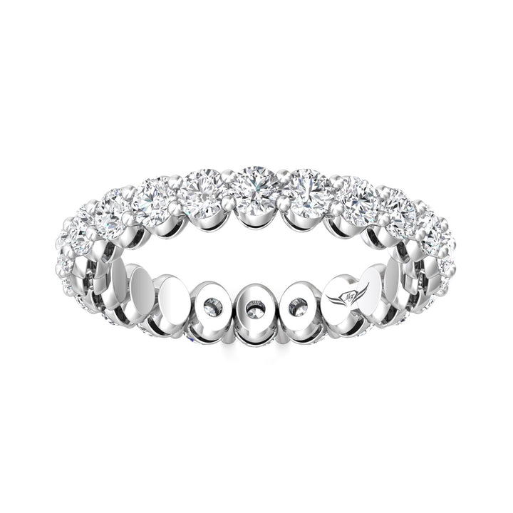 Channel/Shared Prong Wedding Band from the Channel/Shared Prong collection