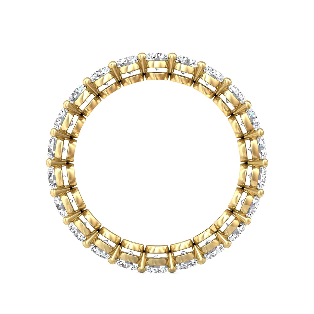 14K Gold Yellow Channel/Shared Prong Wedding Band from the Channel/Shared Prong collection - SPWBAFR2-22-2.20_14KY