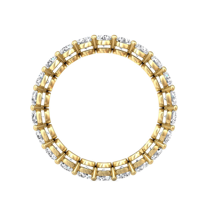 14K Gold Yellow Channel/Shared Prong Wedding Band from the Channel/Shared Prong collection - SPWBAFR2-22-2.20_14KY