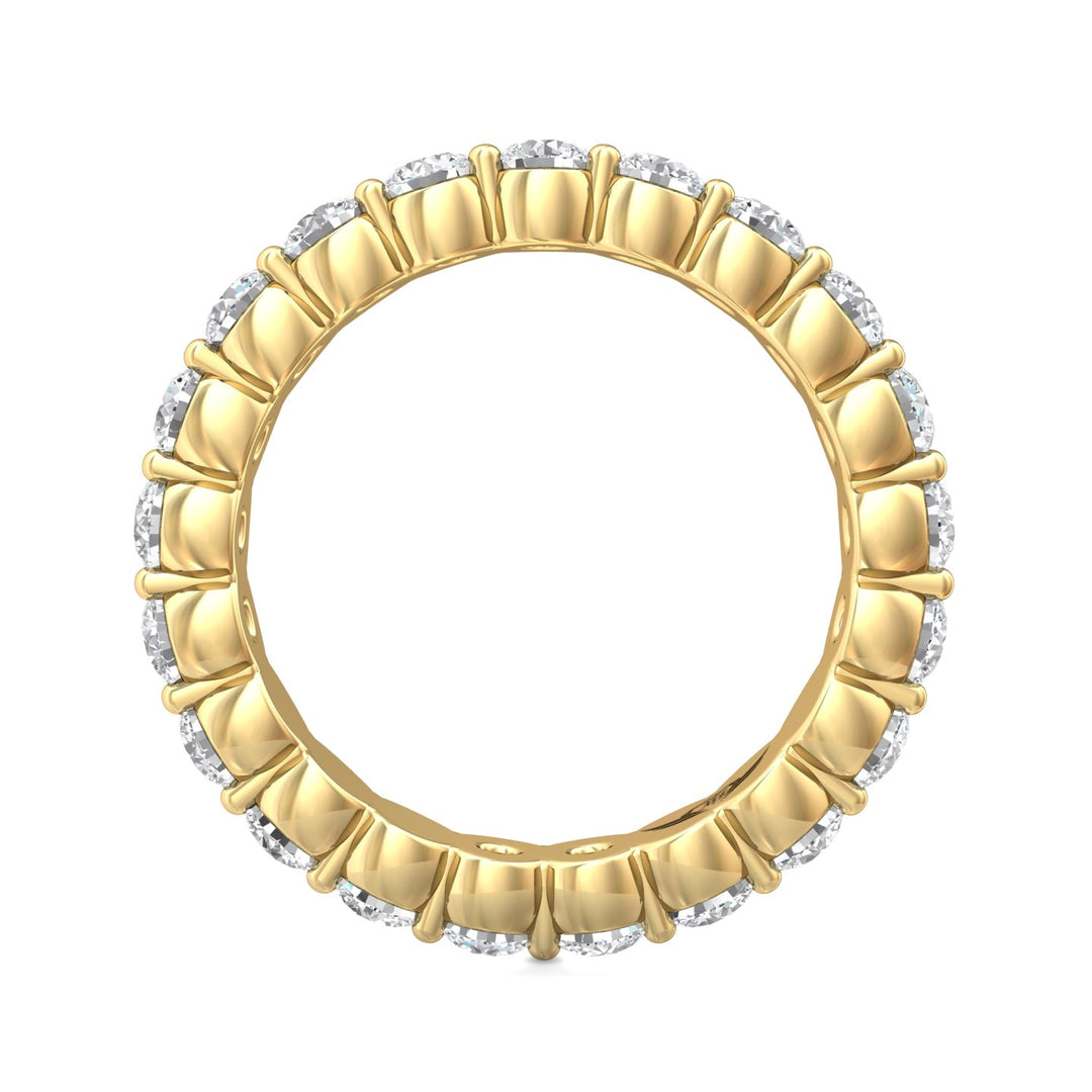 14K Gold Yellow Channel/Shared Prong Wedding Band from the Channel/Shared Prong collection - SPWBFR-22-2.20_14KY