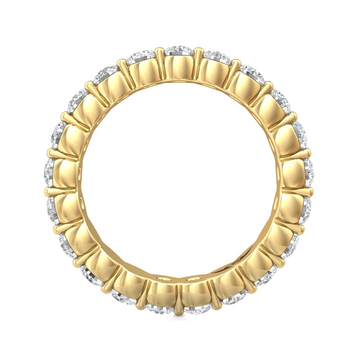 14K Gold Yellow Channel/Shared Prong Wedding Band from the Channel/Shared Prong collection - SPWBFR-22-2.20_14KY