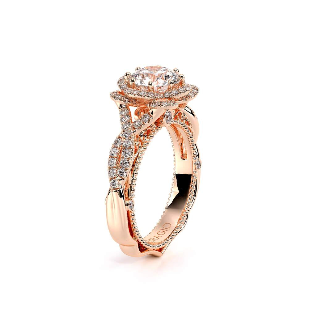 Venetian-5051r-18k Rose Gold Round