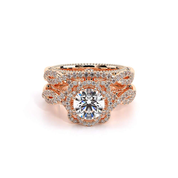 Venetian-5051r-18k Rose Gold Round