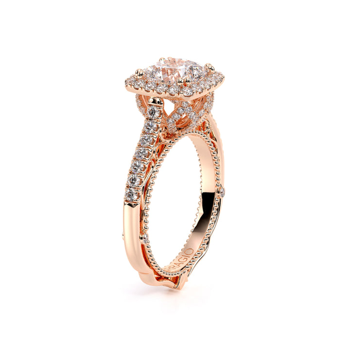 Venetian-5061cu-14k Rose Gold Cushion