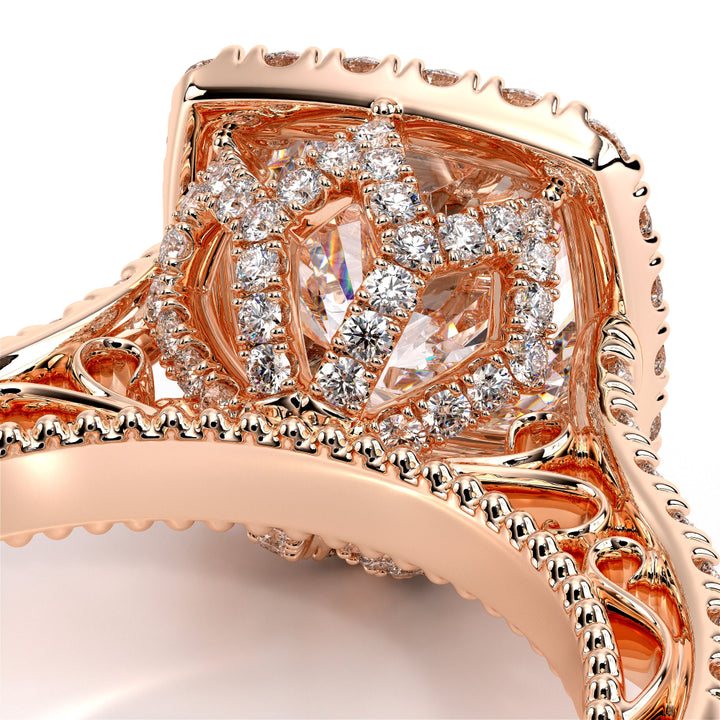 Venetian-5061cu-14k Rose Gold Cushion
