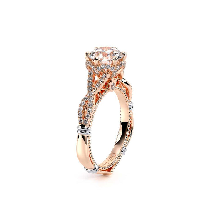 Parisian-153r-14k Rose Gold Round