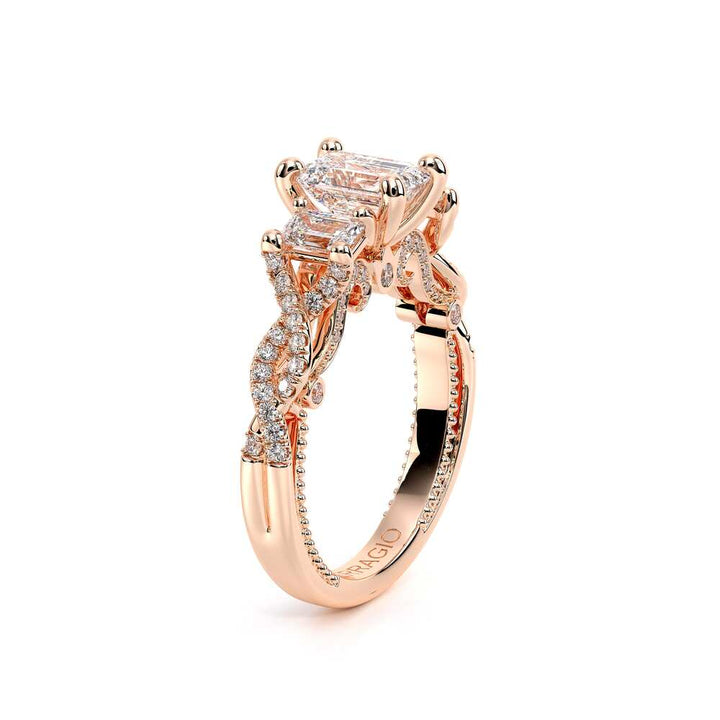 Insignia-7074em-18k Rose Gold Emerald