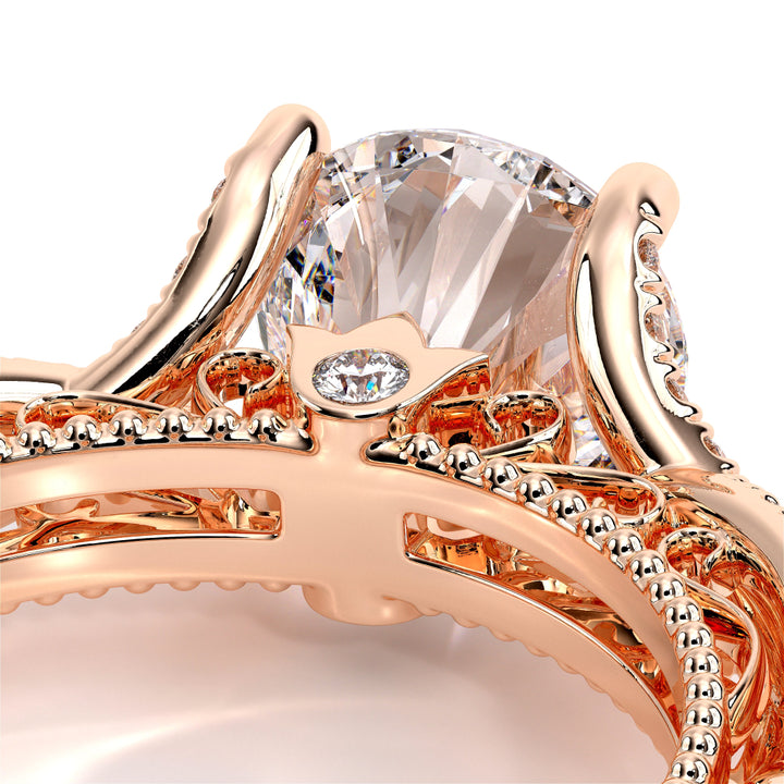 Venetian-5003r-14k Rose Gold Round