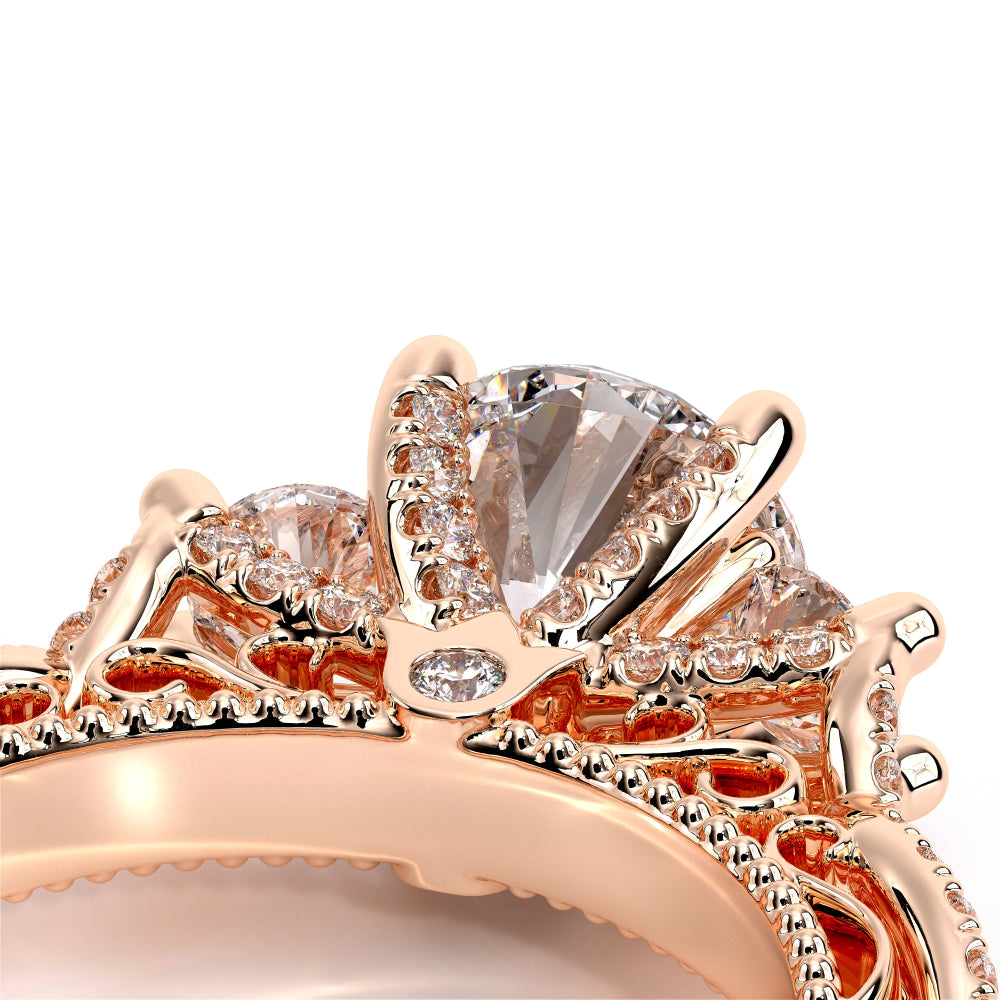Venetian-5079r-18k Rose Gold Round
