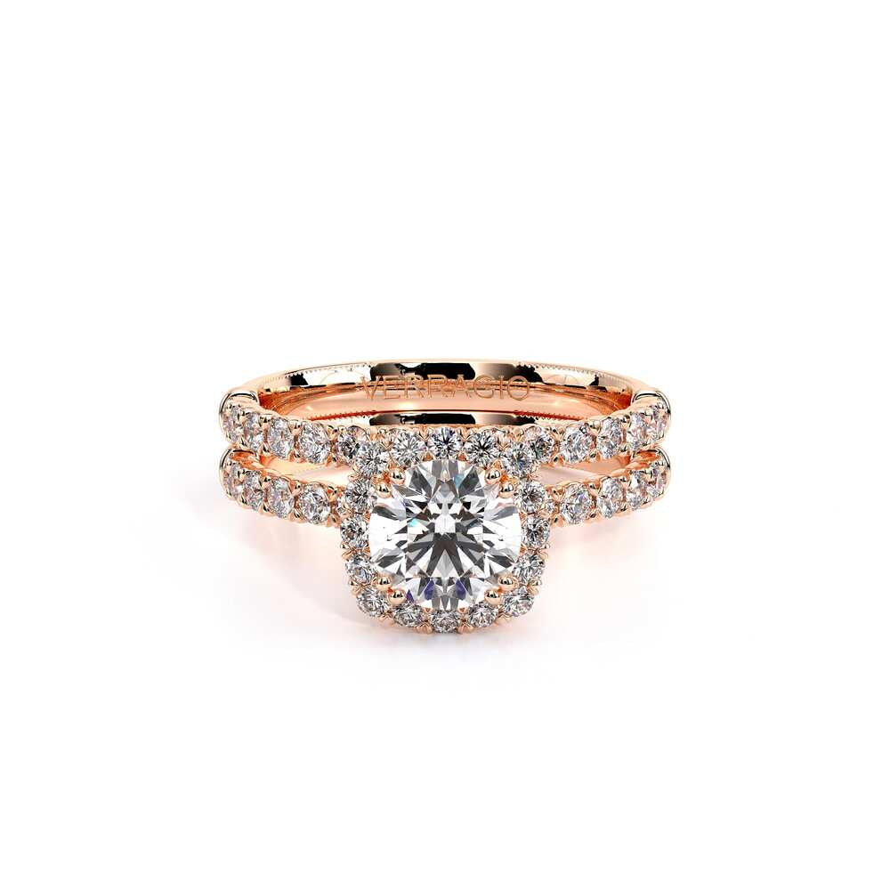 Renaissance-954CU18-18K Rose Gold Cushion