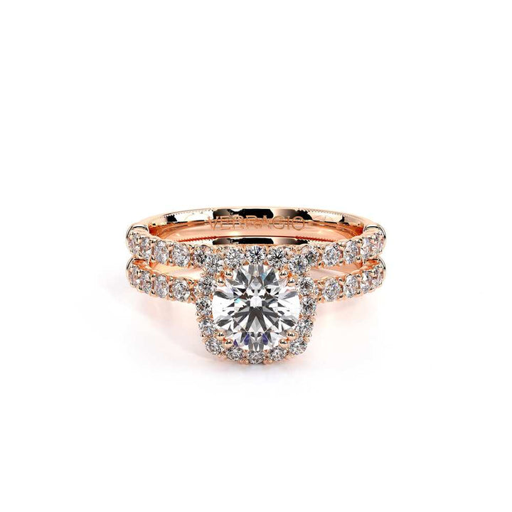 Renaissance-954CU18-18K Rose Gold Cushion