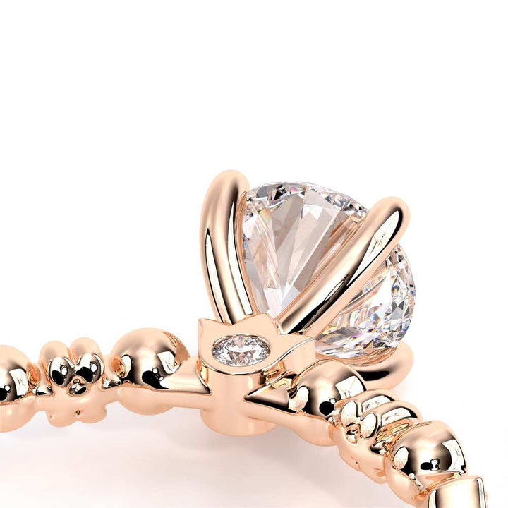 Renaissance-973-R-14k Rose Gold Round