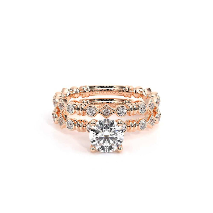 Renaissance-973-R-14k Rose Gold Round